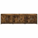 vidaXL TV skrinka 168 x 33 x 47 cm Dymový dub Kompozitné drevo – Obrázok 4