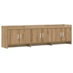vidaXL TV skrinka 168 x 33 x 47 cm Dub artisan Kompozitné drevo