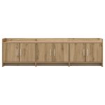 vidaXL TV skrinka 168 x 33 x 47 cm Dub artisan Kompozitné drevo – Obrázok 4