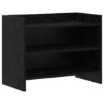 vidaXL TV skrinka 60 x 33 x 47 cm Čierny dub Kompozitné drevo