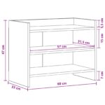 vidaXL TV skrinka 60 x 33 x 47 cm Čierny dub Kompozitné drevo – Obrázok 7