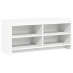vidaXL TV skrinka 100 x 33 x 47 cm Biela Kompozitné drevo