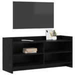 vidaXL TV skrinka 100 x 33 x 47 cm Čierny dub Kompozitné drevo – Obrázok 2