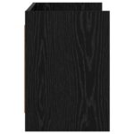 vidaXL TV skrinka 100 x 33 x 47 cm Čierny dub Kompozitné drevo – Obrázok 4