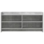 vidaXL TV skrinka 100 x 33 x 47 cm Betónovo sivá Kompozitné drevo – Obrázok 3