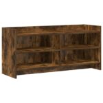 vidaXL TV skrinka 100 x 33 x 47 cm Dymový dub Kompozitné drevo