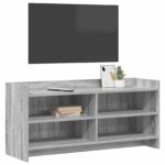 vidaXL TV skrinka 100 x 33 x 47 cm Sivý Sonoma Kompozitné drevo – Obrázok 2