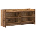 vidaXL TV skrinka 100 x 33 x 47 cm Staré drevo Kompozitné drevo