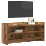 vidaXL TV skrinka 100 x 33 x 47 cm Staré drevo Kompozitné drevo – Obrázok 2