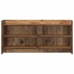 vidaXL TV skrinka 100 x 33 x 47 cm Staré drevo Kompozitné drevo – Obrázok 3
