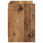 vidaXL TV skrinka 100 x 33 x 47 cm Staré drevo Kompozitné drevo – Obrázok 4