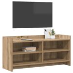 vidaXL TV skrinka 100 x 33 x 47 cm Dub artisan Kompozitné drevo – Obrázok 2