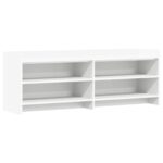 vidaXL TV skrinka 135 x 33 x 47 cm Biela Kompozitné drevo