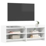 vidaXL TV skrinka 135 x 33 x 47 cm Biela Kompozitné drevo – Obrázok 2