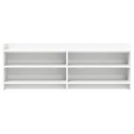 vidaXL TV skrinka 135 x 33 x 47 cm Biela Kompozitné drevo – Obrázok 3