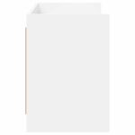 vidaXL TV skrinka 135 x 33 x 47 cm Biela Kompozitné drevo – Obrázok 4