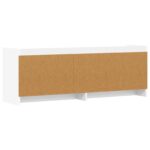 vidaXL TV skrinka 135 x 33 x 47 cm Biela Kompozitné drevo – Obrázok 5