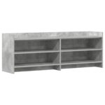 vidaXL TV skrinka 135 x 33 x 47 cm Betónovo sivá Kompozitné drevo