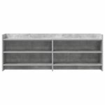 vidaXL TV skrinka 135 x 33 x 47 cm Betónovo sivá Kompozitné drevo – Obrázok 3