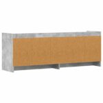 vidaXL TV skrinka 135 x 33 x 47 cm Betónovo sivá Kompozitné drevo – Obrázok 5