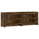 vidaXL TV skrinka 135 x 33 x 47 cm Dymový dub Kompozitné drevo