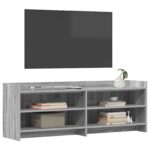 vidaXL TV skrinka 135 x 33 x 47 cm Sivý Sonoma Kompozitné drevo – Obrázok 2