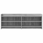 vidaXL TV skrinka 135 x 33 x 47 cm Sivý Sonoma Kompozitné drevo – Obrázok 3