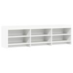 vidaXL TV skrinka 168 x 33 x 47 cm Biela Kompozitné drevo