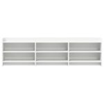 vidaXL TV skrinka 168 x 33 x 47 cm Biela Kompozitné drevo – Obrázok 3