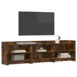 vidaXL TV skrinka 168 x 33 x 47 cm Dymový dub Kompozitné drevo – Obrázok 2