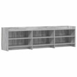vidaXL TV skrinka 168 x 33 x 47 cm Sivý Sonoma Kompozitné drevo