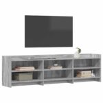 vidaXL TV skrinka 168 x 33 x 47 cm Sivý Sonoma Kompozitné drevo – Obrázok 2