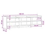 vidaXL TV skrinka 168 x 33 x 47 cm Sivý Sonoma Kompozitné drevo – Obrázok 6