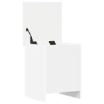 vidaXL Úložná truhlica Biela 40 x 40 x 50 cm Kompozitné drevo – Obrázok 3