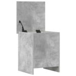 vidaXL Úložná truhlica Betónovo sivá 40 x 40 x 50 cm Kompozitné drevo – Obrázok 3