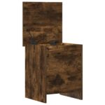 vidaXL Úložná truhlica Dymový dub 40 x 40 x 50 cm Kompozitné drevo – Obrázok 3