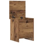 vidaXL Úložná truhlica Staré drevo 40 x 40 x 50 cm Kompozitné drevo – Obrázok 3