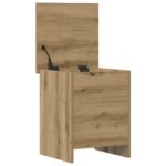 vidaXL Úložná truhlica Dub artisan 40 x 40 x 50 cm Kompozitné drevo – Obrázok 3