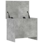 vidaXL Úložná truhlica Betónovo sivá 60 x 40 x 50 cm Kompozitné drevo – Obrázok 3