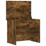vidaXL Úložná truhlica Dymový dub 60 x 40 x 50 cm Kompozitné drevo – Obrázok 3