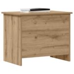 vidaXL Úložná truhlica Dub artisan 60 x 40 x 50 cm Kompozitné drevo – Obrázok 2