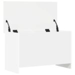vidaXL Úložná truhlica Biela 80 x 40 x 50 cm Kompozitné drevo – Obrázok 3