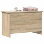 vidaXL Úložná truhlica Dub sonoma 80 x 40 x 50 cm Kompozitné drevo – Obrázok 2