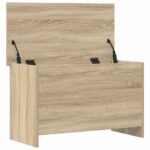 vidaXL Úložná truhlica Dub sonoma 80 x 40 x 50 cm Kompozitné drevo – Obrázok 3