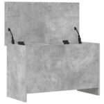 vidaXL Úložná truhlica Betónovo sivá 80 x 40 x 50 cm Kompozitné drevo – Obrázok 3
