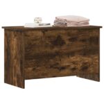 vidaXL Úložná truhlica Dymový dub 80 x 40 x 50 cm Kompozitné drevo – Obrázok 2
