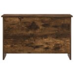 vidaXL Úložná truhlica Dymový dub 80 x 40 x 50 cm Kompozitné drevo – Obrázok 4