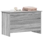 vidaXL Úložná truhlica Sivý Sonoma 80 x 40 x 50 cm Kompozitné drevo – Obrázok 2