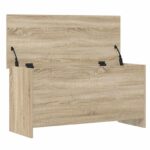 vidaXL Úložná truhlica Dub sonoma 100 x 40 x 50 cm Kompozitné drevo – Obrázok 3