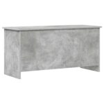 vidaXL Úložná truhlica Betónovo sivá 100 x 40 x 50 cm Kompozitné drevo